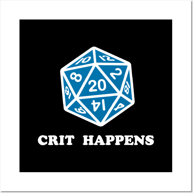 CRIT HAPPENS Wall Art by GeekGiftGallery